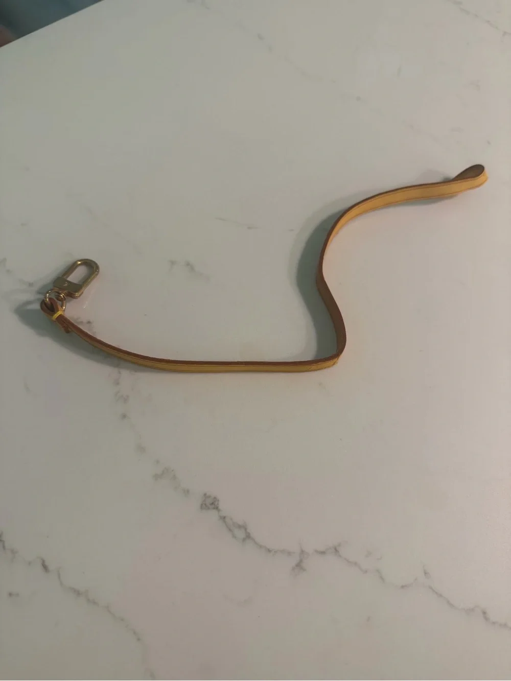 Louis Vuitton Vachetta Pochette Accessoires Replacement Wristlet Strap - Broken